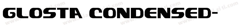 Glosta Condensed字体转换